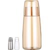 Yalucky Comodino Caraffa d'acqua con bicchiere Set tazza notte, collutorio bottiglia decanter con coperchio per camera da letto comodino bagno cucina 25 once/750 ml (ambra)