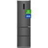 CHiQ 282L Frigorifero combi,occupa solo 0,32㎡,Classe E,Total No Frost,Sistema a doppio inverter,anti-gelo,Flusso d'aria multiplo,Illuminazione LED,Controllo digitale,3 porte