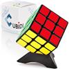 CUBIDI® Speed Cube 3x3 Stickerless. Cubo Magico Puzzle 3D. Rompicapo Professionale per Adulti, Principianti ed Esperti. Gira Velocemente come l'Originale Classico 3x3x3.