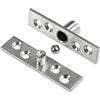 Heuskay 2 Pezzi di Cerniere per Porta a 360°, in Acciaio Inox, Girevoli, per Porta Nascosta, a Bilanciere Centrale, Cerniere Basculanti, 100mm x 23,7mm (L100（2PZ）)