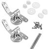 Acrylic Cerniere Tavoletta Wc, Coppia Universale per Tavoletta Copriwater, 2 Pezzi Cerniera Copriwater, Kit Fissa Riparazione