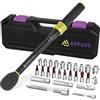 ANPUDS Chiave Dinamometrica 3/8'', 5-50Nm Bici e Moto Chiave Dinamometrica, 26 Pezzi Kit di Manutenzione con Barra di Prolunga, 3/8-1/4 Adattatore, Presa per Candele, Giunto Universale, Hex e Torx