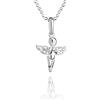 fish Collana In Argento Sterling Con Pendente A Forma Di Angelo Per Bambini
