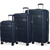 American Tourister Skymax - set valigia a 3 parti, blu (mezzanotte blu)