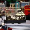 Kyglaring incandescente chiaro acrilico nome piastra con base di alimentazione progettato per Lego 10274 Icons Ghostbusters ECTO-1 auto costruzione Set Display Sign (incandescente targhetta)