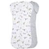 aden + anais essentials Easy Swaddle Snug, sacco a pelo indossabile senza braccia per neonati, 0-3 mesi, 0,5 TOG, macchie Savana, confezione da 2