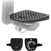 PP Pedal Plate | SPDX | Adattatore per pedali compatibili con Shimano SPD e Look X-track| Non sono necessarie tacchette | Converte i pedali automatici in pedali piatti | Maggiore sicurezza e comfort