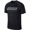 Nike M NK DF Miler Tech SS Capsule, T Shirt Uomo, Black/Htr, L