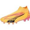 PUMA Ultra Match+ Ll Fg/Ag, Soccer Shoe Uomo, Sun Stream Puma Black Sunset Glow, 44 EU