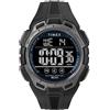 Timex Orologio sportivo unisex, 43 mm, cinturino in poliuretano, quadrante digitale, cassa nera TW5M63800