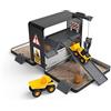 CatToysOfficial | Macchine e Camion Giocattolo per Bambini |Set di 16 Pz - Camion Ribaltabile, Pala Caricatrice, Segnali Stradali, Coni, Rocce, Rampe | Giocattoli per Bambini dai 3 Anni in Su