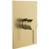 Herzbach Design iX PVD rubinetto doccia da incasso con miscelatore, 21.130555.2.41, Design iX PVD brass steel [Rubinetteria Bagno > Rubinetteria Doccia]