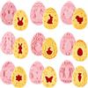 BOOSHMall 9 Pezzi Pasqua Formine Biscotti, Tagliabiscotti pasquali, Stampi Biscotti Tagliabiscotti 3D in Plastica, per Decorazioni per Torte, Pasticceria, Fondente
