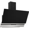 Silverline Cappa a Parete Silverline 3450.9.733.01 Nera 90 cm, Capacità 628 m3, 3 velocità, controllo touch, rumorosità max 65 db(A), illuminazione a LED 2x3W, indicatore di pulizia