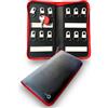 ZENKI - Organizer per chiavi portatile - Custodia portachiavi con cerniera impermeabile - uso domestico e professionale -Custodia portachiavi (12 portachiavi), rosso, 25 x 13 x 2,5 cm