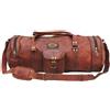 Fatto a mano Bagaglio 30" GVB in vera pelle di capra fatto a mano borsa da notte vintage u...