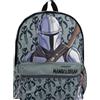 Star Wars Zaino Mandalorian Cartella Scuola | Zainetto Ragazzo | Zainetto Bambino | One Size Grigo
