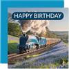 Stuff4 Biglietto di compleanno per gli appassionati di treni, regalo - Mallard Steam Trains - Biglietto di auguri per amici, familiari, colleghi, 145 mm x 145 mm