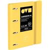 Grafoplás Grafoplas - Raccoglitore a 4 anelli A4, Carpebook Polyfoam, resistente e ultraleggero, colore giallo, include ricambio, divisori e buste, perfetto per organizzare le materie scolastiche