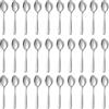 Funnydin Set 36 cucchiaini lunghi da caffè e da tè, 15cm, lavabili in lavastoviglie, in acciaio inox, per ristorante