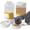 Generic Mangiatoia per gatti e distributore di acqua per animali domestici, mangiatoia per cibo per gatti e distributore di acqua, dispenser di grande capacità per animali domestici, cani, cuccioli, gattini,