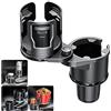NATGIC Doppio Porta Tazze Auto, NATGIC 2 in 1 Porta Bevande Auto Multifunzionale 360 ° Girevole Porta Tazze Auto Per La Maggior Parte Dei Porta Tazze Auto E Organizzatore Interno Auto (Piccola Dimensione)