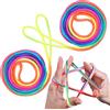 LABUYI 2 Pcs,Finger Twist Gioco A Filo,Gioco Del Dito Della Stringa Bambini,Finger String Game Rainbow Rope,Giochi Di Corda Mano Bambini,Cats Cradle String,Ottimo Come Piccolo Regalo,Lunghezza 160cm