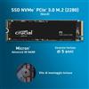 Crucial P3 500GB PCIe 3.0 3D NAND NVMe M.2 SSD, 3500MB/s-CT500P3SSD8 PC NOTEBOOK