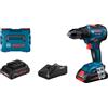 Bosch Avvitatore a batteria Bosch GSR 18V-55 Professional - Bohrer/Schrauber schnurlos 1800 Giri/min Nero, Blu [06019H5204]