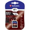 VERBATIM SCHEDA SDXC VERBATIM 64GB CLASS 10