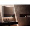 Vanità & Casa Vanità&casa - TRISTAR AL specchio contenitore : Accessori - Senza vano a giorno, Dimensioni specchio - 700x500