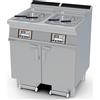 LOTUS Friggitrice professionale gas 2 vasche 18+18 litri - Touchscreen GPL