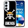 Cokitec Cover rinforzata per Samsung Galaxy A55 5G Manga One Piece con teschio