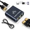 lalasis Switch Ethernet,1 a 2 Splitter Ethernet Switch LAN da 1000 Mbps 2 Porte con cavo di alimentazione di tipo C RJ45 Splitter di rete LAN Switch Gigabit per computer,hub,switch,router,set-top box,TV