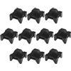 Be In Your Mind 10 Pz Fermacavi Clip Per Scanalatura Supporti Per Clip Per Cavi Adatti Per Profili In Alluminio Standard Europeo 4040 Blocchi Di Installazione Per Canaline Per Cavi Nero 13x7,5 Mm
