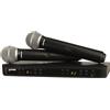 SHURE RADIOMICROFONO DOPPIO BLX288E/PG58 PER VOCE