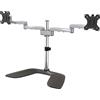 StarTech Supporto Doppio Monitor Snodabile Acciaio e Alluminio ARMDUALSS