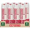 Borotalco Deodorante Spray Asciutto per Uomo Deo 72h con Talco Assoluto Assorbe il Sudore Senza Alcol Profumo Ambrato - 8 Flaconi da 150ml