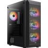 Aerocool Case Aerocool Beam-G-BK-v2 Midi-Tower Tempered Glass Nero