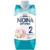 NESTLE INFANT Nestlé Nidina Optipro 2 Liquido 500ml - Latte di Proseguimento Senza Olio di Palma per Lattanti da 6 Mesi