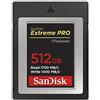 SanDisk Scheda Extreme PRO CFexpress Tipo B, 512 GB, fino a 1.700 MB/sec, per filmati RAW 4K