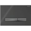 Geberit Placca Geberit Sigma50 Square Nero / Nero Cromato Doppio Tasto | 115.671.DW.2 Nero