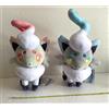 Centro Pokémon Pokemon Center Originale "Shiny & Normal Hisuian Zorua" Peluche Set H 11,4...