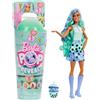 Barbie - Pop Reveal Serie Bubble Tea, bambola alla moda Green Tea profumata con cucciolo e 8 accessori a sorpresa con effetto cambia colore, giocattolo per bambini, 3+ anni, HTJ21