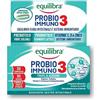 Equilibra Integratori Alimentari, Probio 3 Immuno, Fermenti Lattici Probiotici e Prebiotici per Flora Intestinale con Vitamine C, D e Zinco, 30 Compresse Triplo Strato Rilascio Graduale con Pre-Taglio