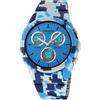 TONSHEN Unisex Digitale Sportivo Analogico Quarzo LED Tre Tempo Uomo e Donna Orologi da Polso Impermeabile Allarme Cronometro Data Outdoor Militare Tattico Plastica Orologio (Blu)