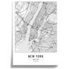 Cool Factory Poster di New York e Los Angeles 2 in Formato A2, in Bianco e Nero, 420mm x 600mm