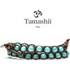 Tamashii Bracciale Tamashii a due giri in giada verde acqua BHS600-200