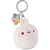 NICI Portachiavi MOLANG 6cm Bianco - Delizioso Ciondolo in Forma di Animale in Morbido Peluche con Anello per cordini e Pendenti