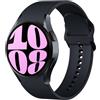 Mastten Compatibile con Samsung Galaxy Watch 7 6 5 4 Cinturino 40mm 44mm Donne Uomini, Cinturino Sportivo in Silicone Morbido per Galaxy Watch FE, Galaxy Watch 5 pro, Galaxy Watch 6/4 Classic, Nero